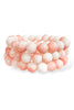 Brooke Light Pink Beaded Bracelet Set