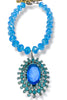 Rockstar In Rome Big Blue Tourmaline Necklace