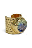 Now You See Me Gold Abalone Adjustable Circle Ring