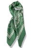 Back Of My Mind Green Paisley Pattern Scarf