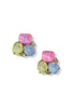 Nora Pastel Gem Stud Earrings
