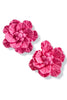 What A Move Hot Pink Flower Earrings
