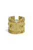 Light From Inside Gold Wide Band Ring