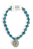 Made In The Deep South 1950s Brooch 1960s Ceramic Bead Necklace