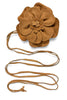 Marlow Tan Flower Cord Belt