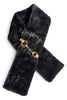 Keeping Promises Black Fur Scarf