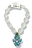 Made In The Deep South 1930s Dress Clip 1960s Opalite Bead Necklace