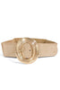 Worth The Time Taupe Stretch Belt