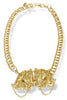 Ruth Vintage Gold Horse Pendant Necklace