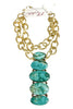 Made In The Deep South 1960s Turquoise Pendant 1980s Necklace