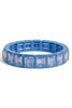 Poppy Sky Blue Abalone Stretch Bracelet