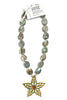 Made In The Deep South 1940s Czech Brooch 1960s Abalone Bead Necklace