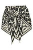Luxe Contrast Black & White Triangle Scarf