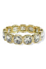 Frankie Clear Gold Stretch Bracelet