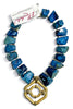 Made in the Deep South 1970s Crown Trifari Pendant 1970s Agate Beads Necklace