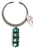 Made in the Deep South 1970s Quartz Pendant 1980s Collar Necklace