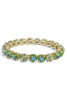 Lennon Green Crystal Stretch Bracelet