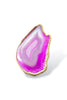 Virtue The Tina Luxe Agate Slice Adjustable Ring