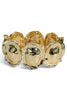 Harley Gold Hammered Stretch Bracelet