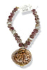 Made In The Deep South 1960s Shell Trinket Box 1960s Tourmaline Bead Necklace