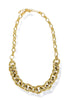 Time To Go Gold Chunky Chain Necklace