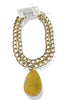 Made In The Deep South 1960s Blossom Agate Pendant 1970s Necklace