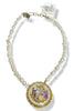 Made In The Deep South Signed Limoges Brooch Baroque Pearls Necklace