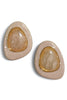 Simply Natural Gold & Pink Drop Earrings