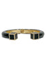 Sleek Black Cuff Bracelet