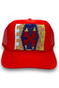 Kilim Trucker Hat - Red 181