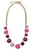 What A Time Pink Multi and Gold Necklace