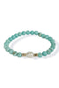Missing You Turquoise Stretch Beaded Bracelet
