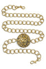 Yochi Lion Gold Chain Belt