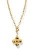 Go With It Tortoise and Gold Cross Necklace