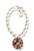 Made in the Deep South 1950s Weiss Brooch White Baroque Pearl Necklace