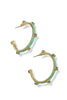 Sienna by TOVA Eve Mint/Pink Hoop Earrings