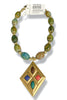 Made In The Deep South 1960s Pendant 1960s Barrel Bead Necklace