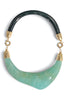 Kristi Black and Turquoise Collar Necklace