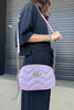 Gucci Iridescent Small Marmont Chain Shoulder Bag - Pink