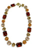 Daisy Golden Topaz Mix Shaped Crystal Necklace