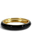Letting You Know Black Hinge Bangle Bracelet