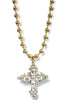 TOVA Ashley Cross Ball Chain Necklace