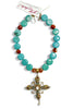 Made in the Deep South 1960s Pendant 1960s Turquoise Beads Necklace