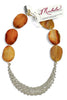 Made In The Deep South 1960s Rhinestone Pendant 1960s Agate Beads Necklace