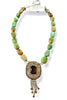 Made in the Deep South 1950s Brooch 1960s Turquoise Bead Necklace