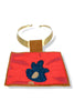 Kilim Suzani Red Fabric Choker Necklace 3