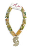 Made In The Deep South 1950s Brooch 1960s Cherry Blossom Agate Necklace