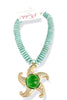 Made In The Deep South 1970s Pendant 1960s Turquoise Bead Necklace