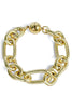 Hollis Gold Oval Hammered Link Bracelet