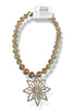 Made in the Deep South 1940s Brooch 1950s Crystal Bead Necklace